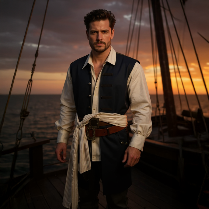 Costume Pirates des Caraïbes – Ensemble complet Jack Sparrow