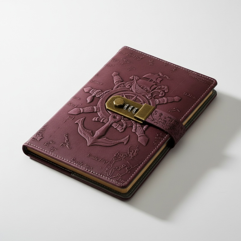 Journal Pirate Rétro avec Cadenas à Code