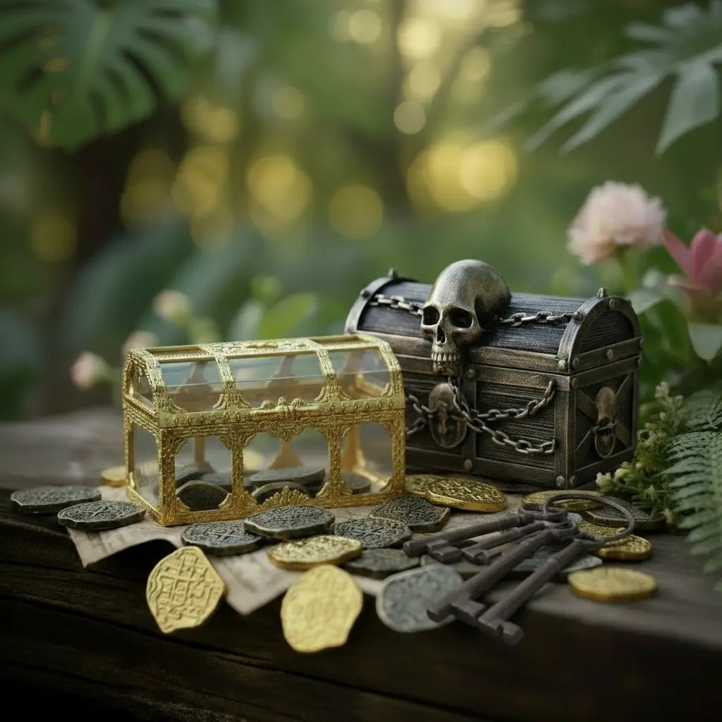 100 pcs En Plastique Jeu Monnaie Or Des Pièces de Trésor Pirate Trésor 100 pcs En Plastique Jeu Monnaie Or Des Pièces de Trésor Pirate Trésor