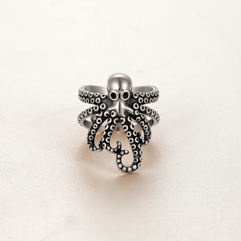Bague Pieuvre enroulée