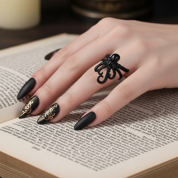 Bague Pieuvre enroulée