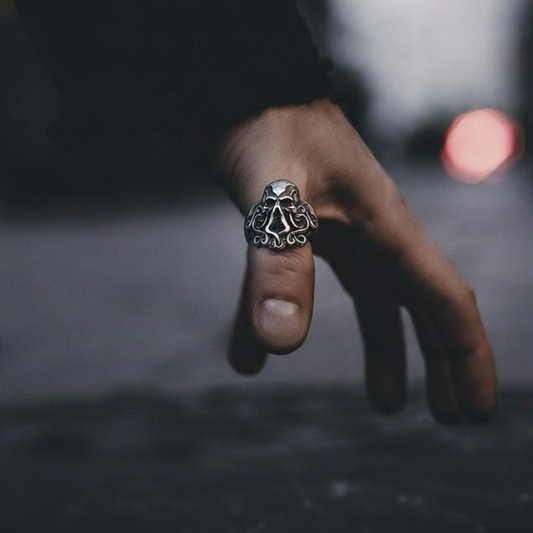 Bague Pirate Crâne & Pieuvre