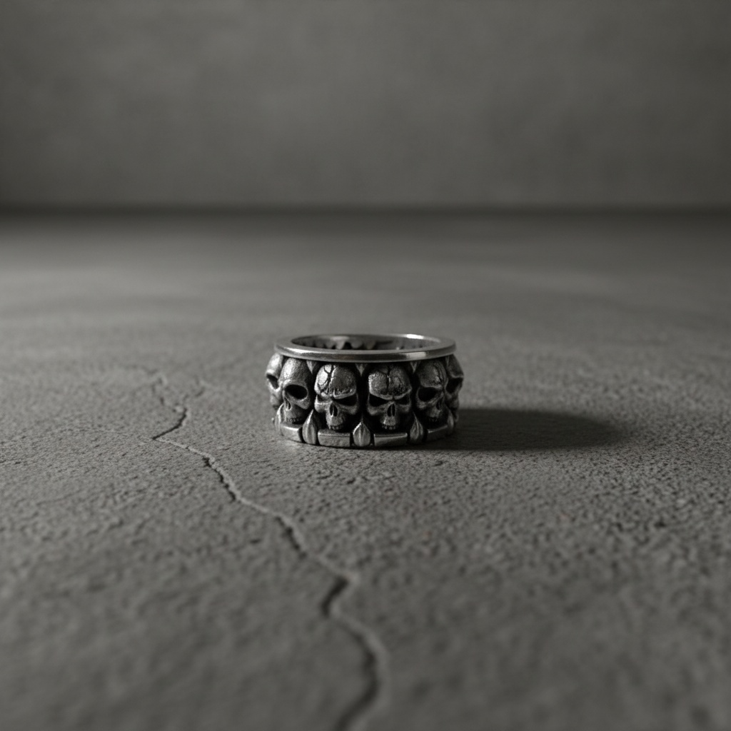 Bague Crânes Massifs