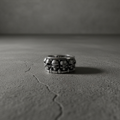 Bague Crânes Massifs
