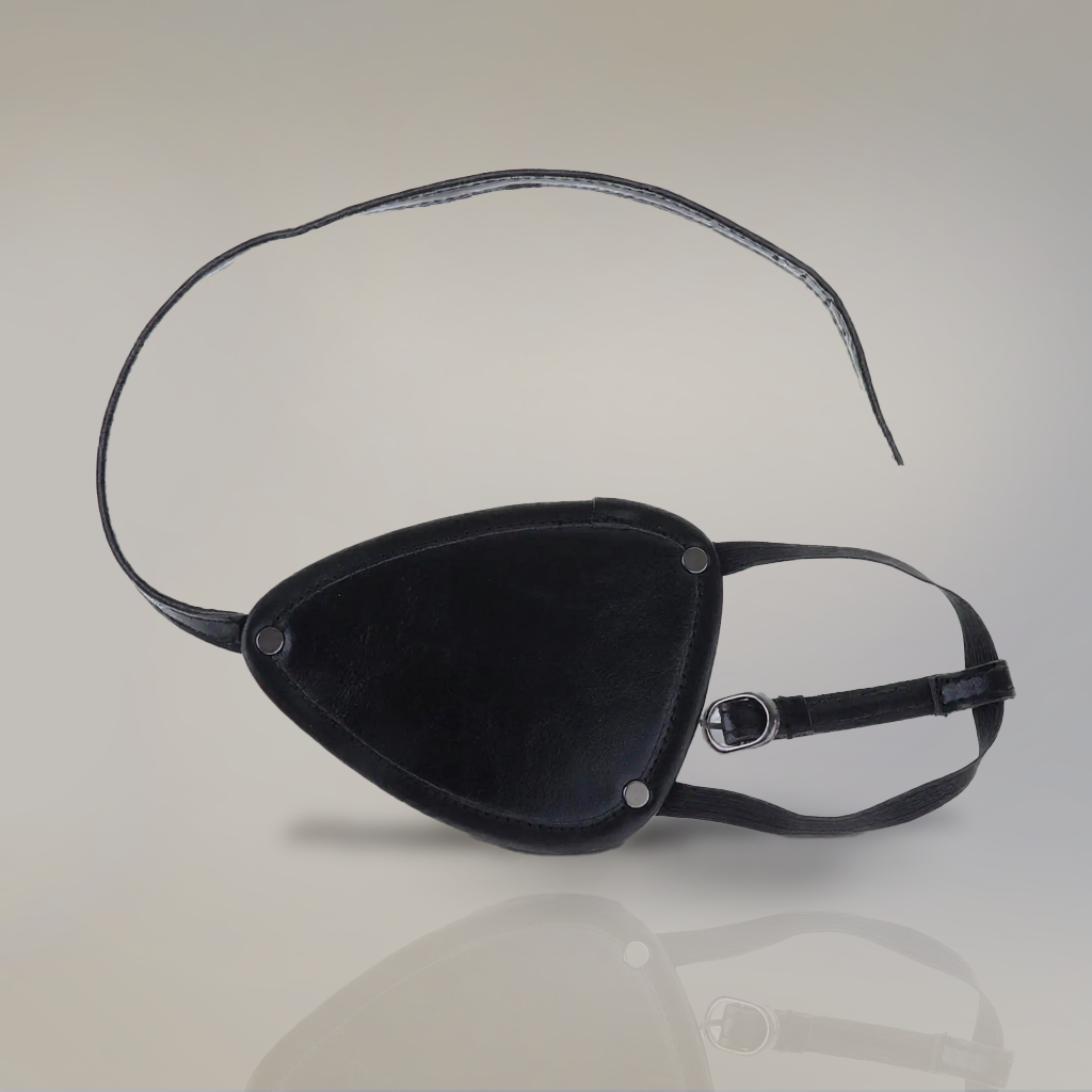 Cache-Œil Pirate en Simili Cuir – Accessoire Cosplay Ajustable