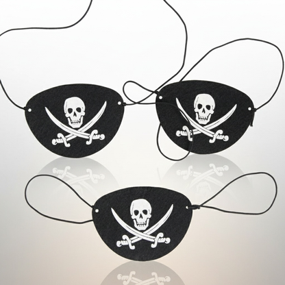 Caches-œil pirate (lot de 12)