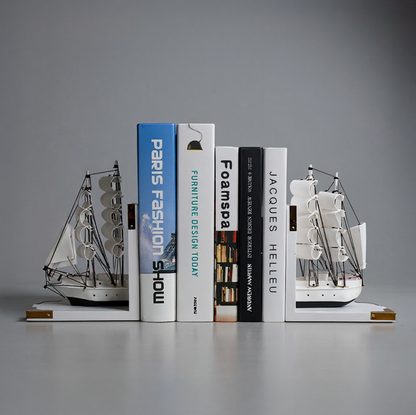 Cale-livres Bateau Voilier Pirate en Bois – Insert Booknook
