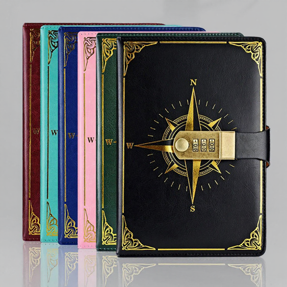 Carnet Pirate Rétro avec Cadenas – Journal Intime Sécurisé à Code