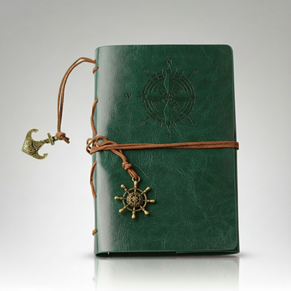 Carnet de Pirate en Cuir – Journal à Spirale Rigide