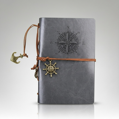 Carnet de Pirate en Cuir – Journal à Spirale Rigide
