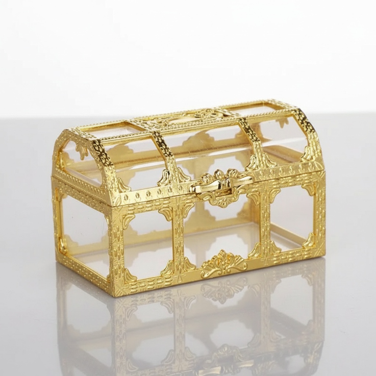 Coffre au Trésor Pirate Transparent – Boîte Décorative