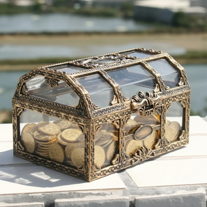 Coffre au Trésor Pirate Transparent – Boîte Décorative