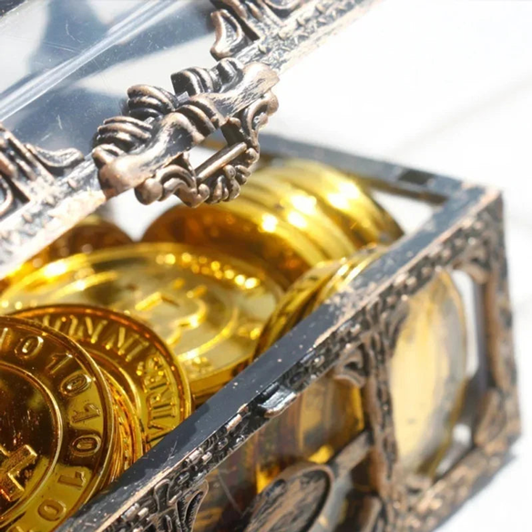 Coffre au Trésor Pirate Transparent – Boîte Décorative