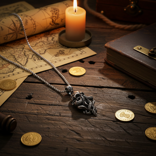 Collier Pendentif Pieuvre