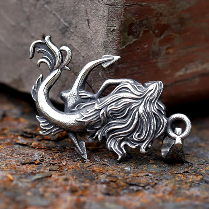 Collier Sirène & Ancre – Pendentif Pirate