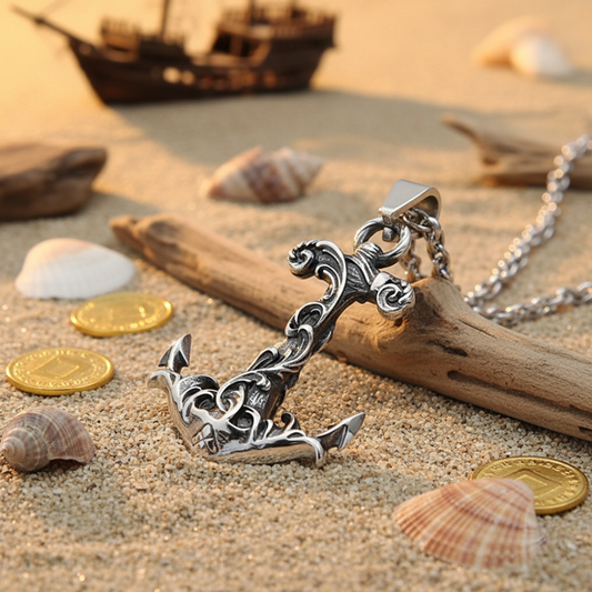 Collier Pendentif Ancre