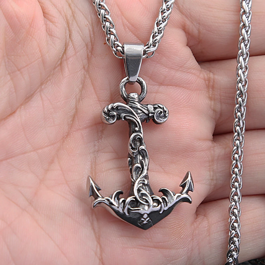 Collier Pendentif Ancre