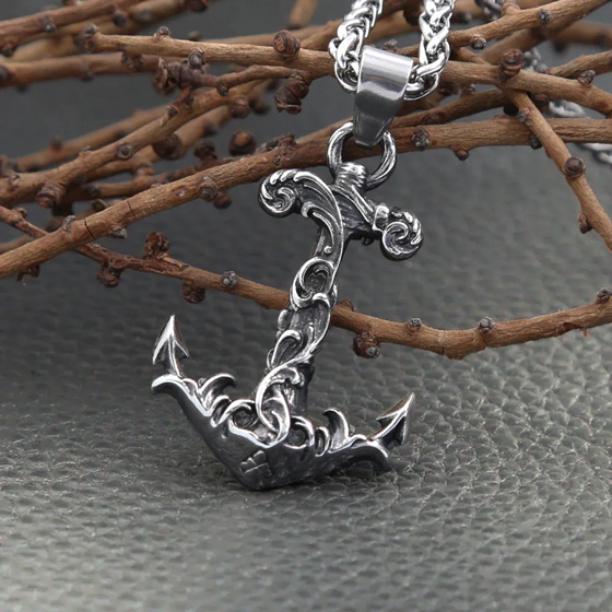 Collier Pendentif Ancre
