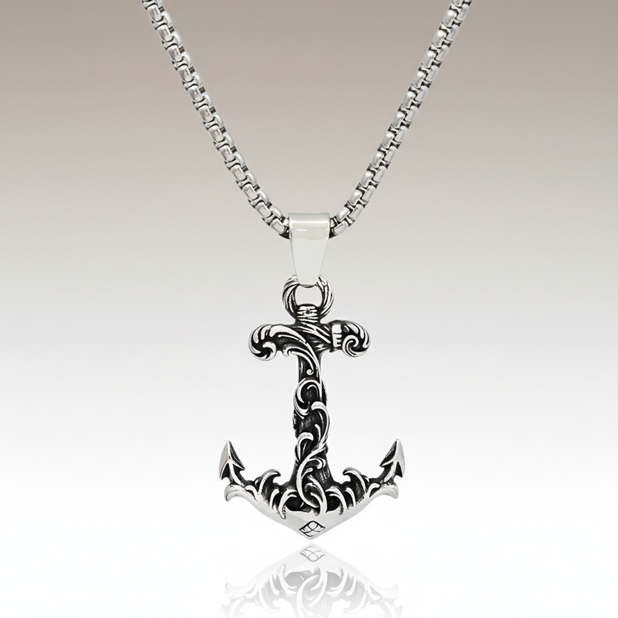 Collier Pendentif Ancre