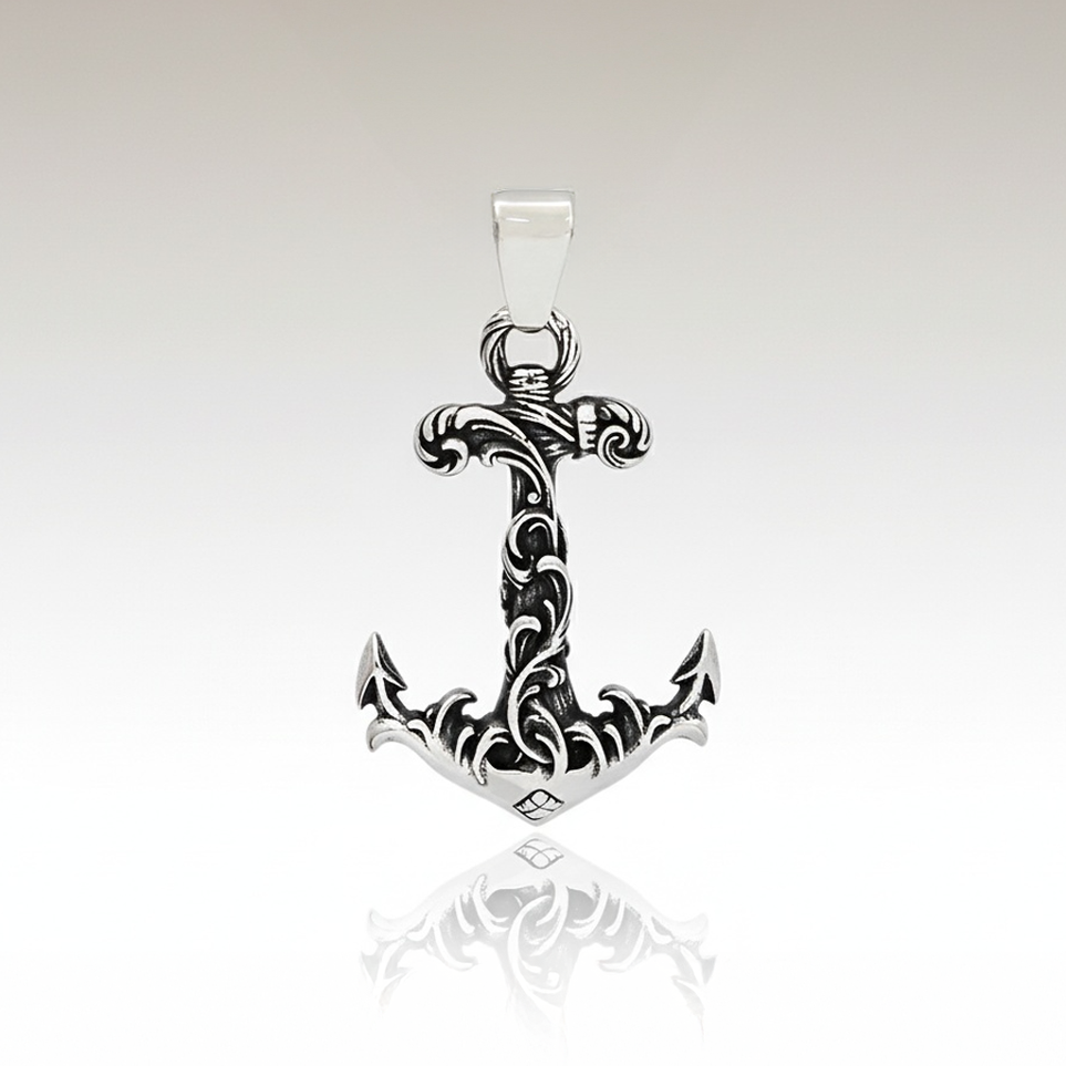 Collier Pendentif Ancre