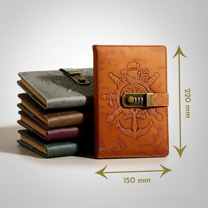 Journal Pirate Rétro avec Cadenas à Code