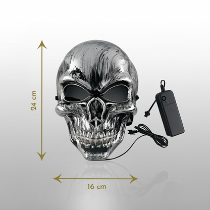 Chapeau Pirate LED + Masque Crâne LED (Support Chapeau)