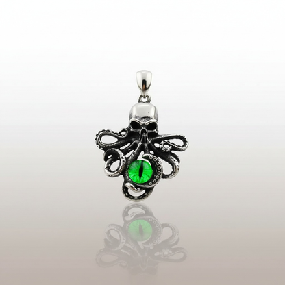 Pendentif pieuvre et sa pierre - oeil