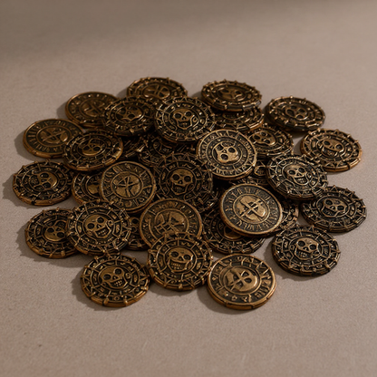 Pièces de Monnaie Pirate – Lot de 10 à 50 Trésors