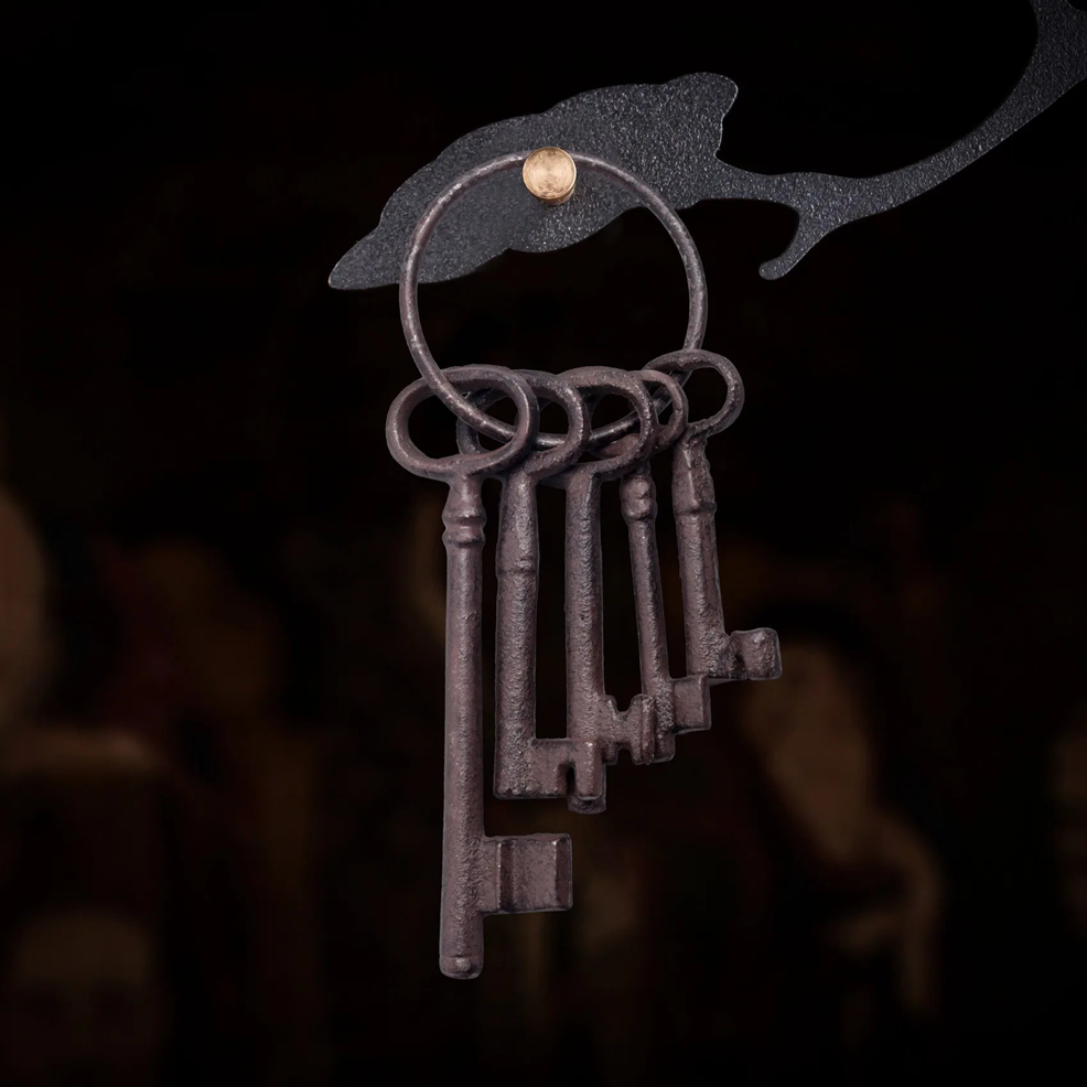 Set de 5 Clés Pirates – Porte-Clés en Fonte Antique