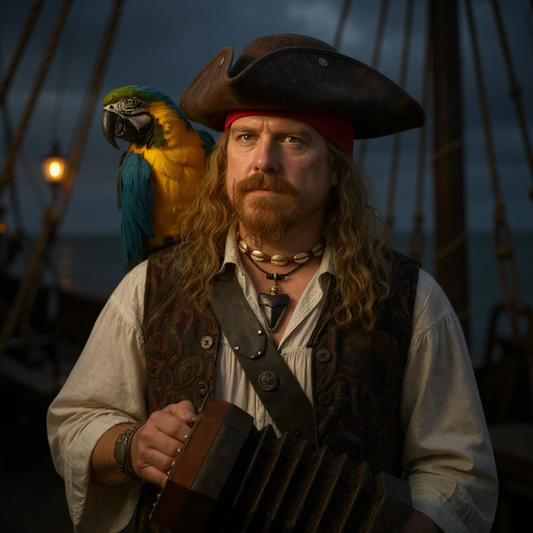 Tricorne Pirate Marron – Simili Cuir Authentique