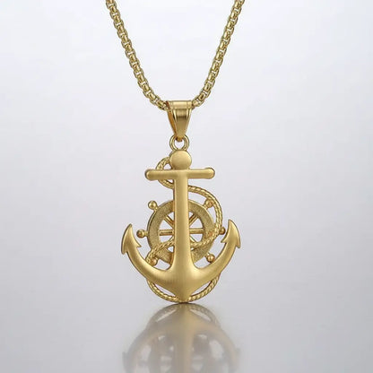  Dos du collier du Commandement avec ancre dorée symbole d’autorité maritime.
