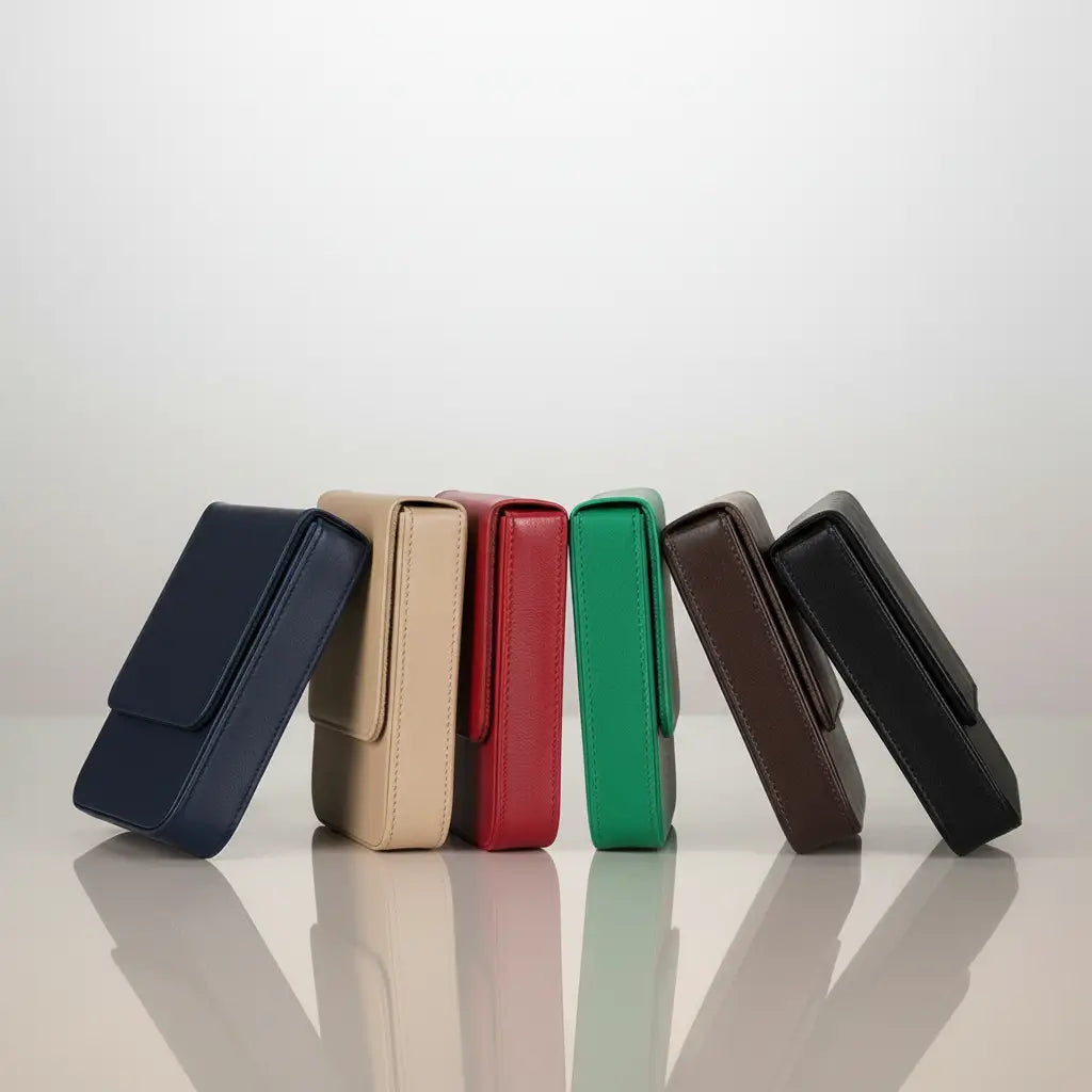 Grand étui du navigateur décliné en plusieurs coloris disponibles.