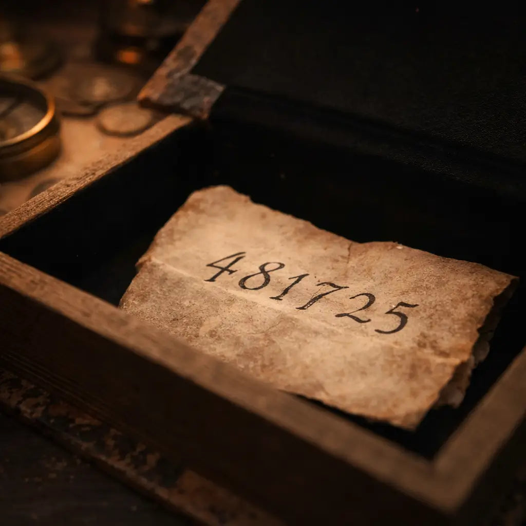 Compartiment secret du grimoire du navigateur avec message et code caché.